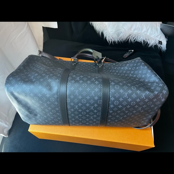 Louis Vuitton Keepall 50 black authentic limited duffle bag. - Picture 7 of 7